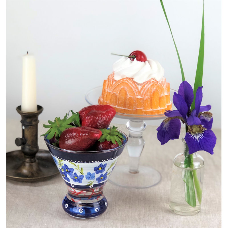 Verre bleu 8,25 oz. Verre cosmos