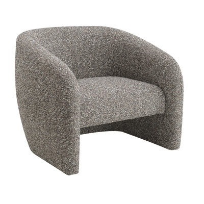 Livia Brown & Gray Tweed Accent Chair