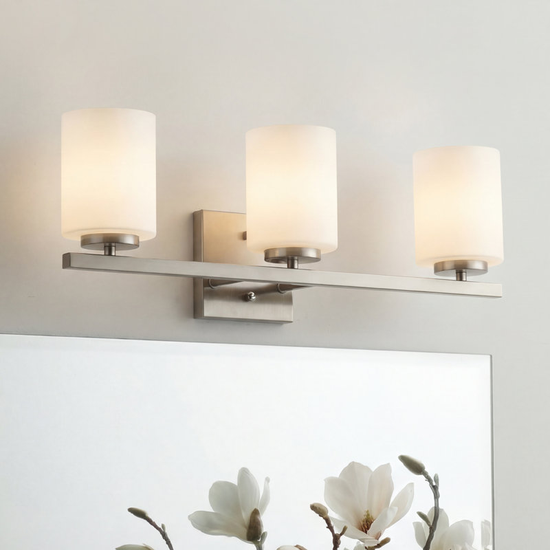 Dimmable Vanity Light, Brushed Nickel, 3