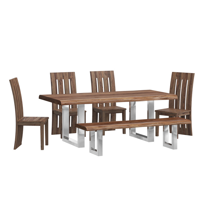 Philipson Wood And Metal 6-Pc Dining Set