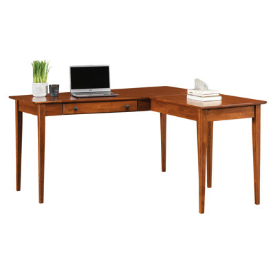 Malani Solid Wood L-Shape Desk