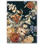 Stapleton Wool Floral Area Rug in Navy/Burnt Orange-63003448