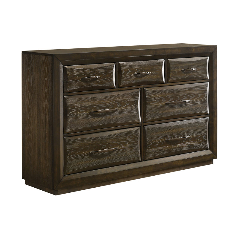 Commode transitionnelle l 57,90 po, chêne foncé