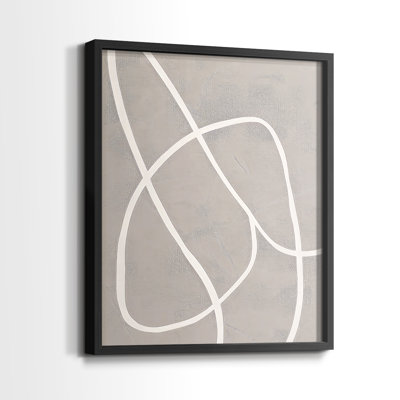 Série ABSTRACT DLxxxvii - reproduction encadrée de qualité supérieure - prête à être accrochée - aucun clou requis