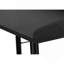 Bureau d'ordinateur, bureau personnel, ordinateur portable, tablettes de rangement, L 48 po, travail, stratifié noir, métal noir, contemporain-1228507557