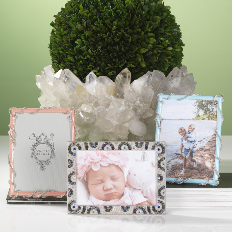 Baby Harlow Metal Picture Frame, Blue, 5" X 7"