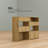 Multifunctional Convertible Accent Cabinet With Multi-Layer Shelves