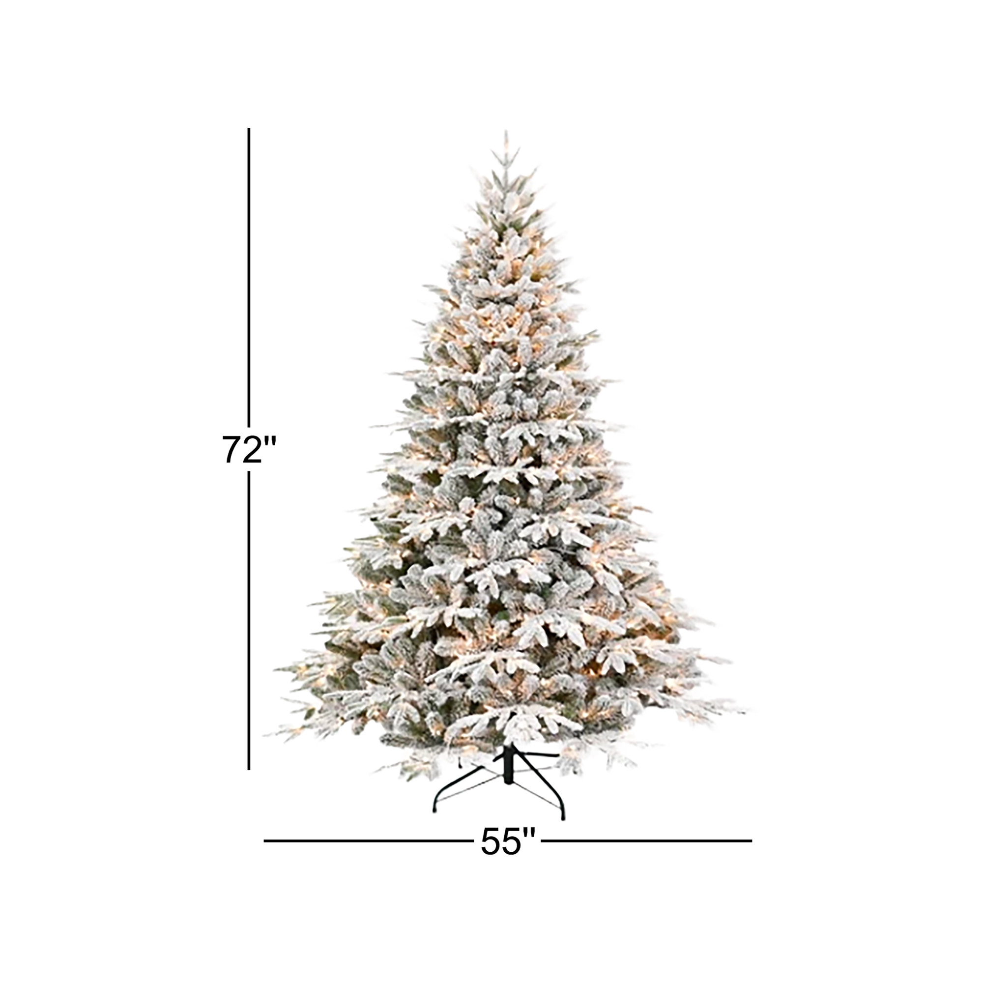 5FT Unlit Blue Spruce Artificial Christmas Tree with 1197 PE&PVC Branch Tips,Full Hinged Xmas Tree with Foldable, 6'