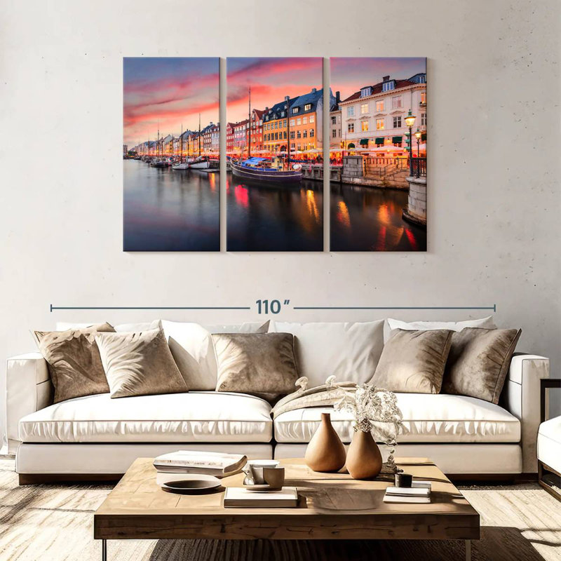 Sebbie Nyhavn Copenhagen Canal, 48" H x 74" W