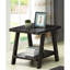 Contemporary Wood Coffee Table, Extra Shelf Storage And Wide-angled Leg Accent Replicated With Legs For Enhanced Space