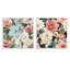 Ensemble de 2 collages carrés roses et roses-101854761-101854762