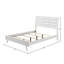 Lit plateforme tapissier blanc Motour-2062012450