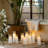 Acrylic Battery Operated Flameless Pillar Candle (Set of 9)