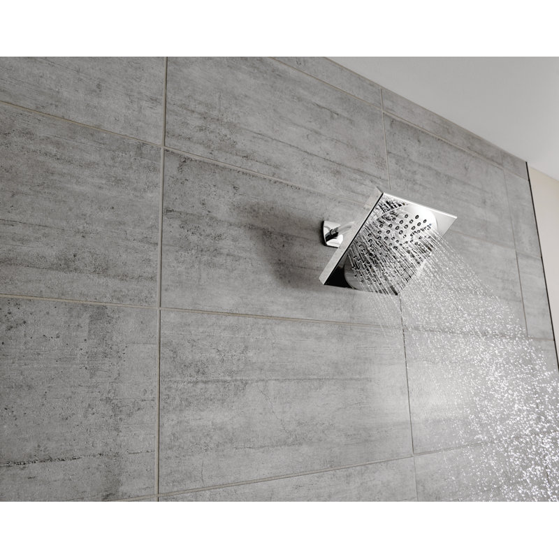 Velocity Fixed Shower Head with Immersion, Matte Black