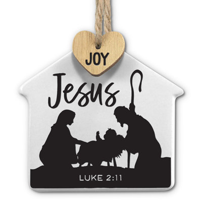 3.5'' Ceramic Hanging Figurine Ornament