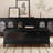 Retro modern simple black coffee table-105858246