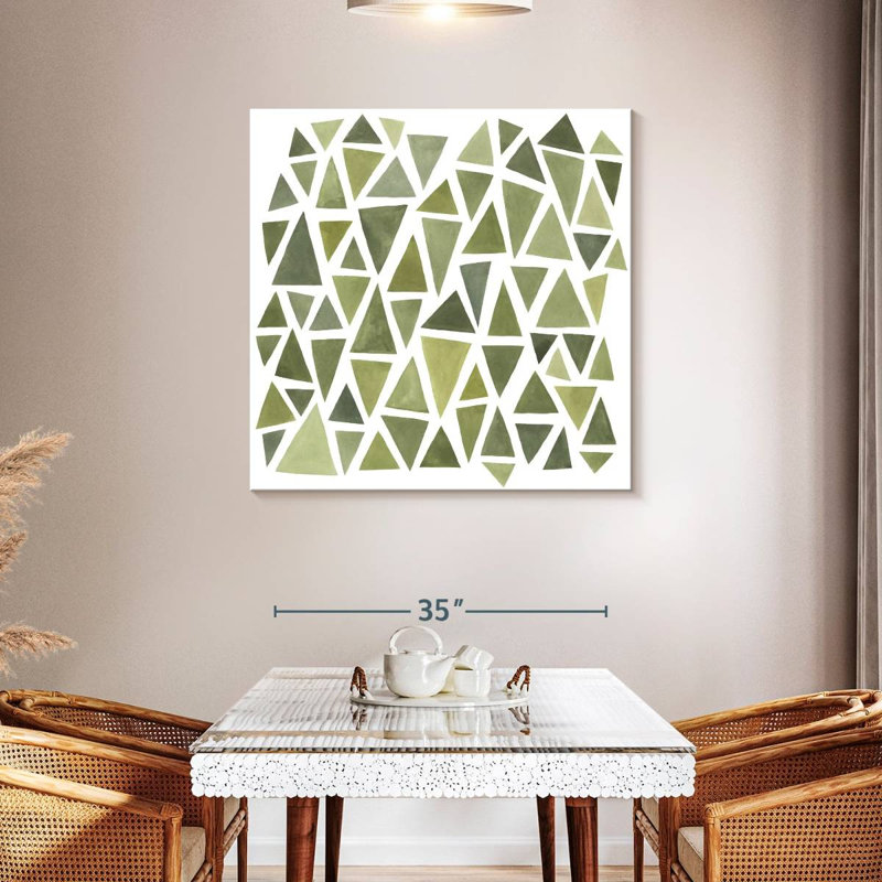 Avery Celadon Geometry I, 39" H x 39" W