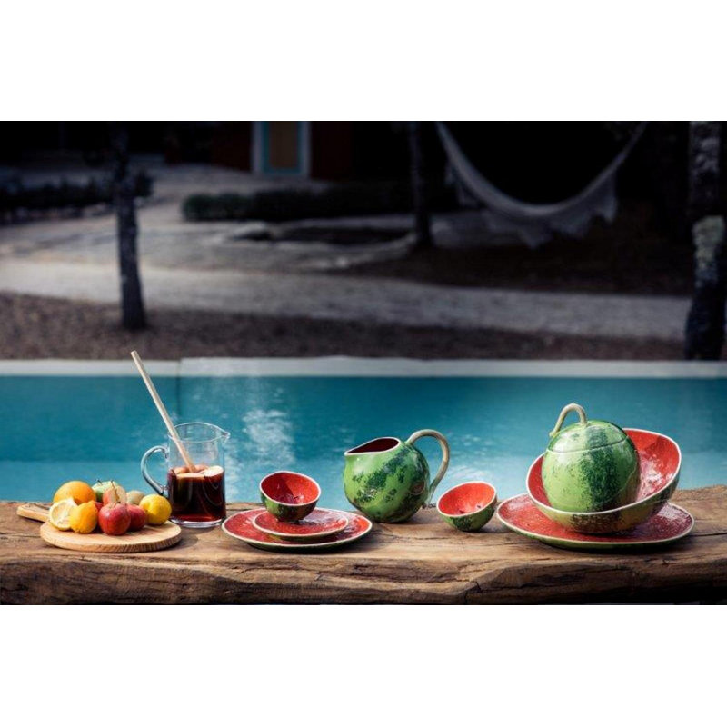 Watermelon Earthenware Beverage Dispenser