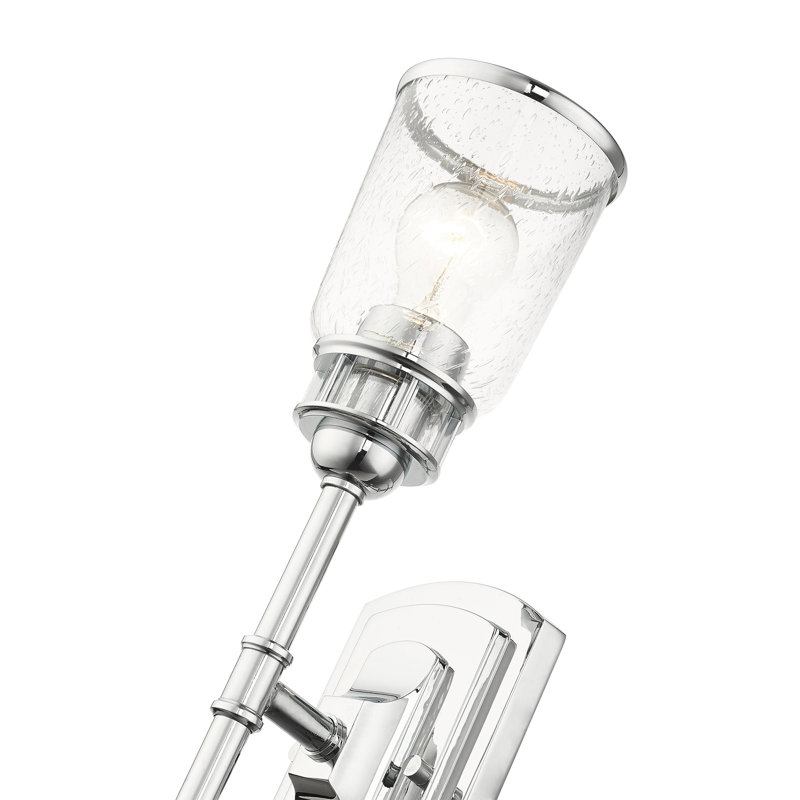 Leboeuf Dimmable Bath Sconce, Polished Chrome