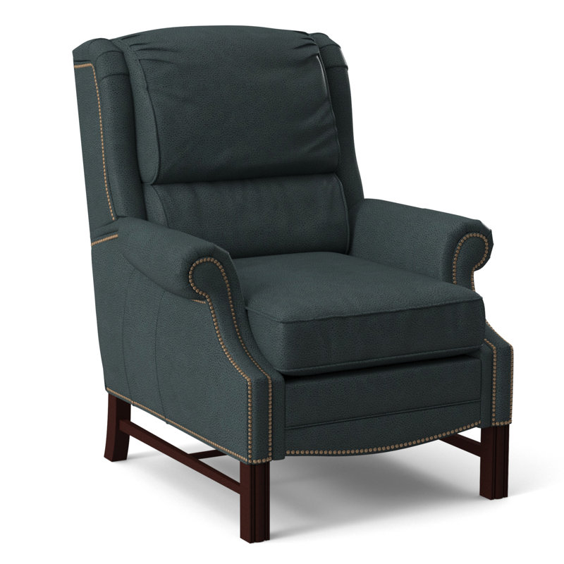 Alta Recliner, #9 Natural, Rio Mineral Genuine Leather, Mahogany