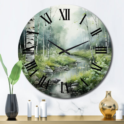 Horloge murale en métal