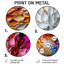 Shards vortex arc-en-ciel clair - abstrait mural rond moderne, art mural de salon contemporain-670584563