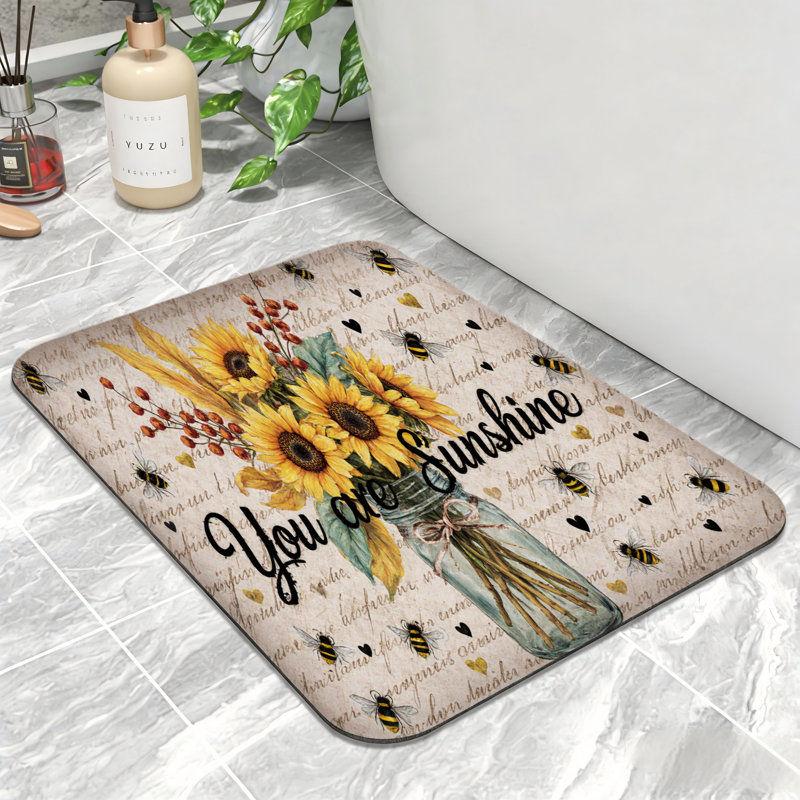 Tapis de bain Sunflower Vase