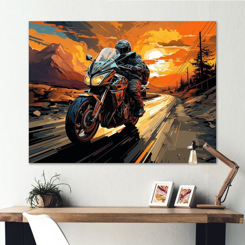 Impression sur toile Expressionist, Toile tendue, H 24 po x l 32 po x P 1 po