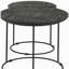 Table gigogne 2 pièces noir mat
