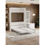 Lit moderne pour économiser de l'espace - Grand lit pour chambre à coucher, structure de chambre à coucher en métal, style, économie, tablette en contreplaqué stable