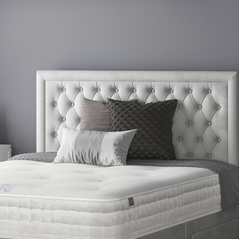 Urbank Divan Bed Base, 2 Left Drawers, Single (3'), Silver