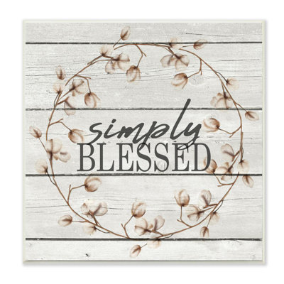 «Simply Blessed Flower Farm», impression sur toile