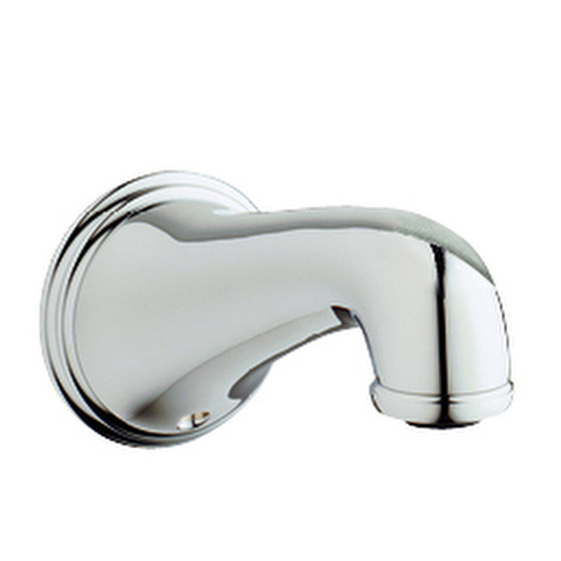 Garniture de bec de baignoire murale, Chrome