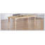 Table de salle à manger rectangulaire 1 pièce sans chaise