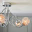 Lacey Glass Semi Flush Mount