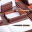 Porte-mémo brun chocolat 4 x 6 Bramfield