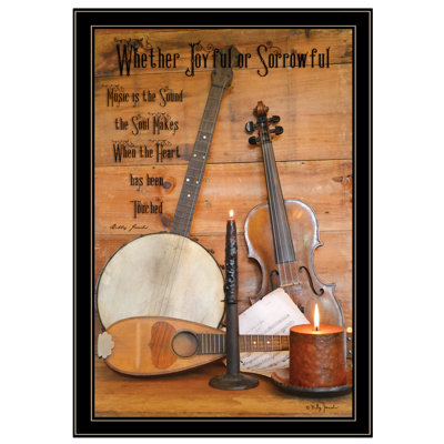 «Music» par Billy Jacobs - Impression sur papier encadrée