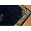 1900s Hand Knotted Pile Antique Wool Blue Rectangle Rug