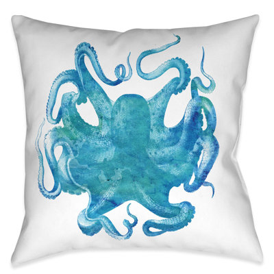Aqua Of The Deep Throw Pillow