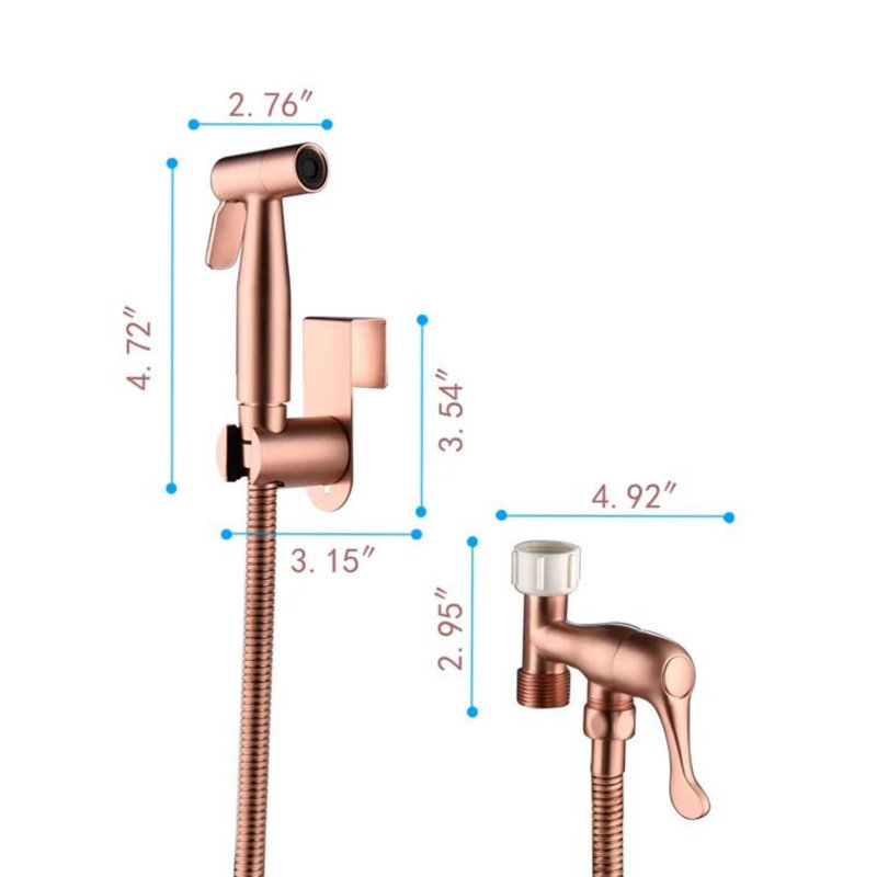 Siège de bidet allongé à la main, Rose brossé