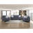 Durable Chenille Fabric Sofa w Decorative Pillows Contemporary Living Room Furniture 1pc-1659423649