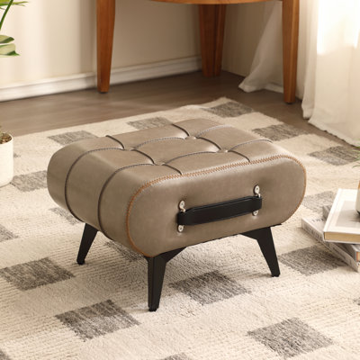 Repose-pieds rembourré en similicuir, repose-pieds, tabouret décoratif pour la maison