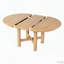 Table de salle à manger ovale extensible avec rallonge amovible