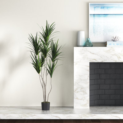 Arbre Dracaena artificiel en pot 74 po