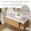 48" Modern Bathroom Cabinet with Drawers,Stone Top Bathroom Vanities, Multi-Layer Solid Wood