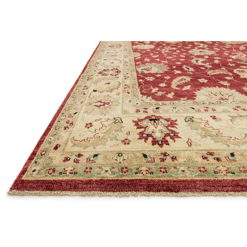 Durden Wool Oriental Area Rug, Rectangle 2' x 3'