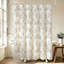 Rideau de douche vintage de style ferme à motifs floraux en polycoton, 183 cm x 183 cm, bleu