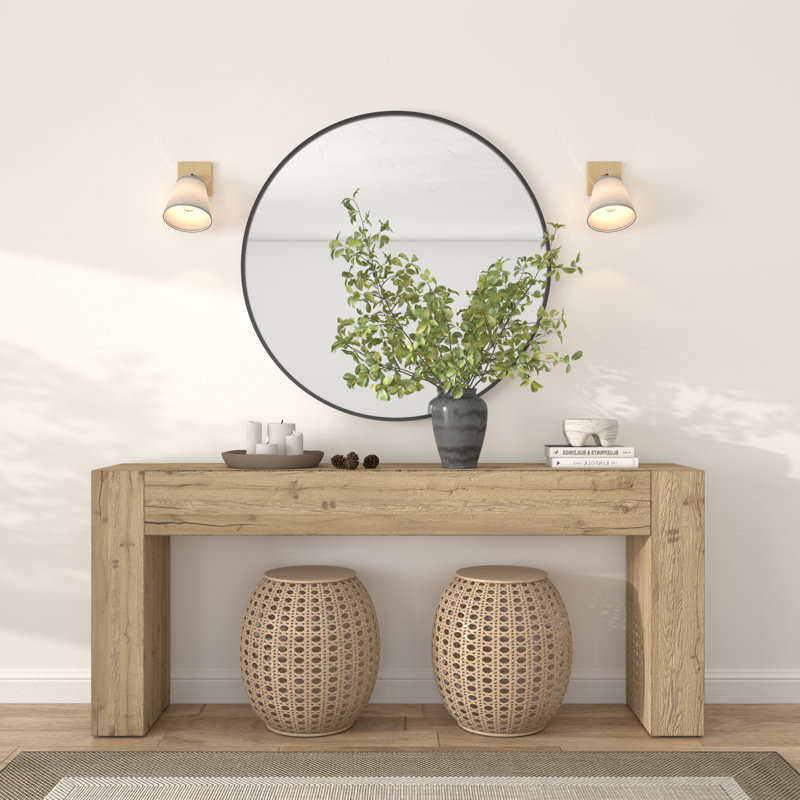 Taffney Wood Swing Arm Wall Light