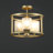 Melstone 3 - Light Kitchen Steel Dimmable Glass Semi Flush Mount-780656330