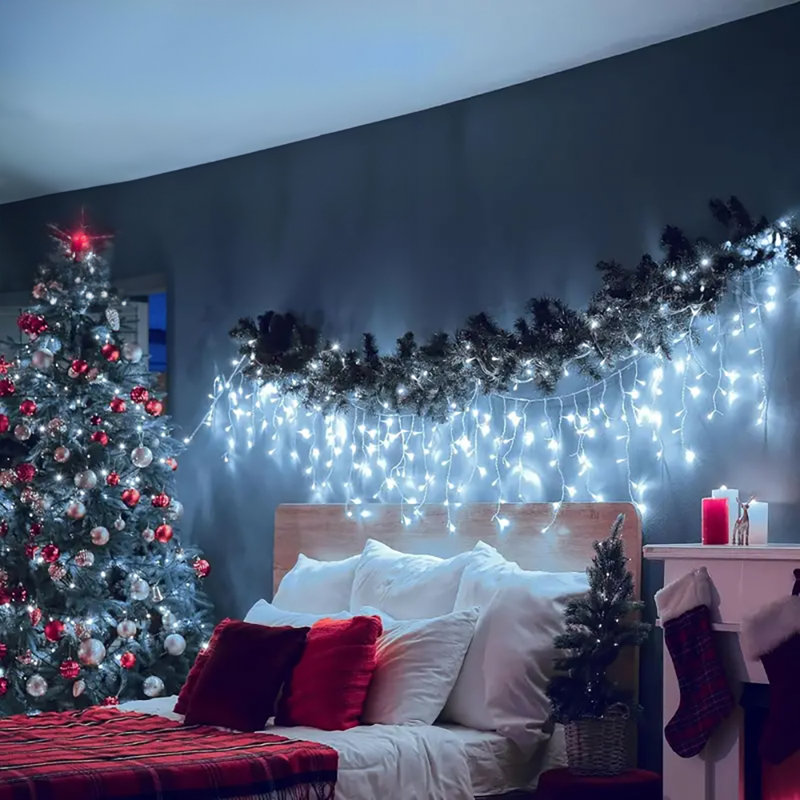 LED Solar Powered Cord String Light, 1200 Lamps - 30 Metre Long